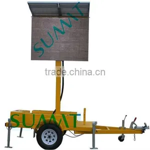 Portable P12 LED Sign Screen Trailer for Outdoor Advertising, Activities, Events thumbnail-1