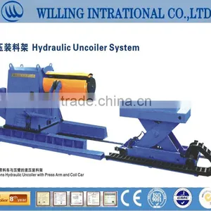 2014 Hot Sale and Good Quality Hydraulic Steel Plate Cut to Length Cutting Machine Uncoiler thumbnail-1