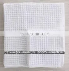 WHITE WAFFLE WEAVE KITCHEN TOWELS thumbnail-3