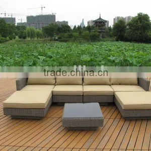 YHA089 HALF ROUND RATTAN SOFA SET thumbnail-1