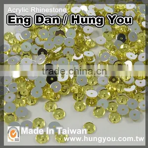 Round Shaped Sew On Acrylic Rhinestones With 1 Hole thumbnail-1