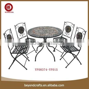 Newest Good Quality Useful Popular Eco-friendly Iron Dining Room Set thumbnail-1