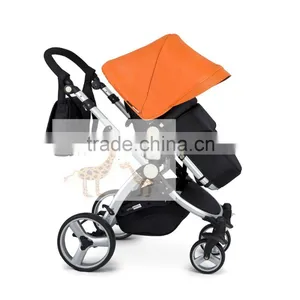 2016Baby Stroller European Standard High Quality And Comfortable 3 in 1 Fuctions Deluxe Reversing Handle Baby Stroller thumbnail-6