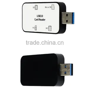 USB 3.0 SD,TF,Micro SD,MS,M2 All In One Card Reader Writer thumbnail-6
