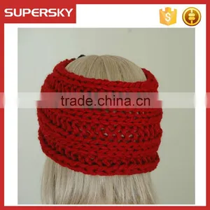 V-147Crochet Hand Knitted Ear Warmer Head Band Camouflage Headband/knitted Headband/yoga Headband thumbnail-2