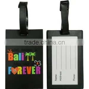 2016 Soft Pvc Rubber Custom Logo Raised Luggage Tags Engraved Luggage Name Tag for Trip thumbnail-6