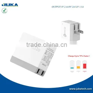 [Qualcomm Official Certified] Quick Charge 2.0 Wall Charger for Samsung Galaxy S6 Note 4 LG Xiaomi thumbnail-1