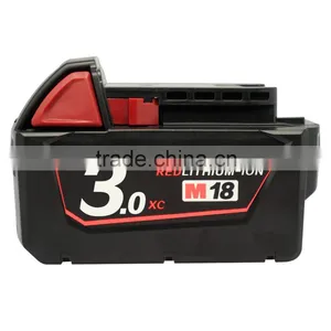 18V 3.0Ah M18 XC Red Li-ion Battery For Milwaukee 48-11-1820 1828 1815 1828 1840 thumbnail-1
