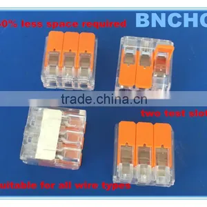Directly Factory 221 Series Wago Different Types Wire Connectors 100% Transparent 3Poles in Stock thumbnail-2