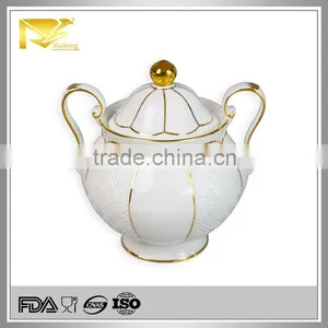 China Wholesale Antique Ceramic Jar, Ceramic Jars White for Sugar thumbnail-1
