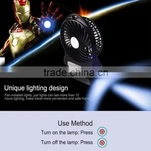 Colorful Mini Rechargeable Ceiling Fan, Portable Hand Battery Rechargeable USB Fan thumbnail-6