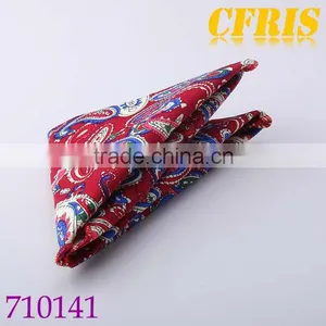 Paisley Pattern Pocket Square,100% Cotton Pocket Square thumbnail-4