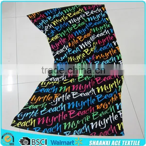 100% Cotton Customized New Fashion Letter Printed Beach Towel thumbnail-1