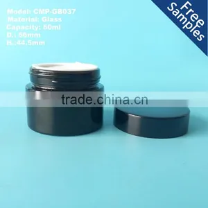Empty 50g Amber Glass Jar thumbnail-4