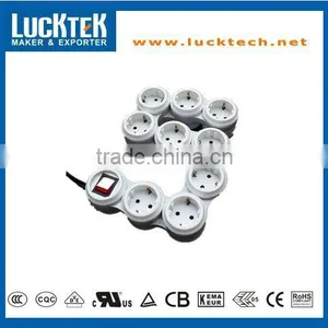 9 WAY EUROPEAN/GERMANY TYPE SNAKE POWER STRIP thumbnail-1