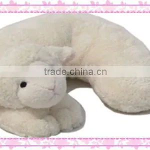 White Cute Sheep Plush Neck Pillow thumbnail-1