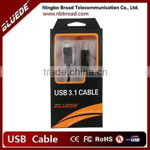 10G USB3.1 Type C Male to USB3.0 B Male Cable thumbnail-1