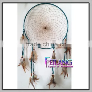 Big Handmade Wall Hanging Feather Dream Catcher Decoration thumbnail-1