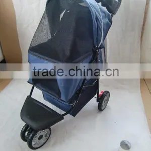 2015 Pet Stroller With 3 Point Canopy With Game Entrance Window,with Good Designs 4 Wheels Keep Your Pet Safe and Comfortable thumbnail-1