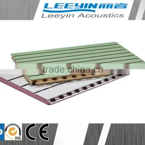 Sound Absorption Mdf Wooden Grooved Panel for Auditorium thumbnail-1