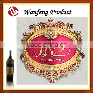 China Manufacture of Metal Tin Label ,decorative Wine Label ,lighter Label thumbnail-2