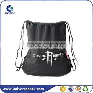 Blue String Backpack Bag With Custom Silk-screen thumbnail-4