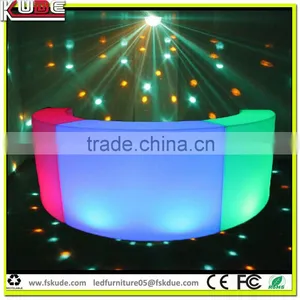 Bar Used LED Stool/LED Curved Bench With 16colors Changing thumbnail-5