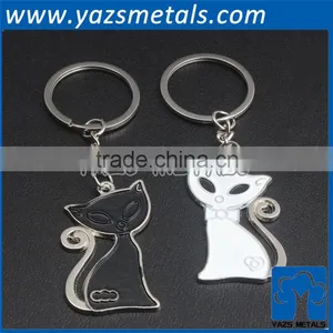 Custom Metal Couple Keychain Supplier thumbnail-4