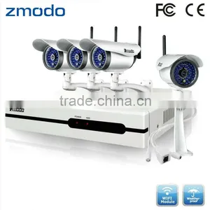 Zmodo 4CH NVR Outdoor Wifi IP Wireless CCTV Camera System With Night Vision thumbnail-1