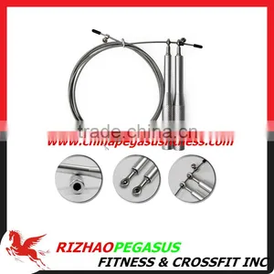 Steel Handle With Ball Bearings Speed Jump Rope Sliver Color thumbnail-1