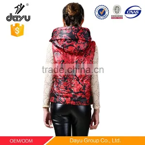 Waistcoat Design for Woman Lightweight Feather 100% Polyester Customized Women Waistcoat Cheap Vest thumbnail-4