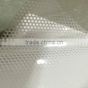 Clear Perforated Two Way Vision Window Adhesive Vinyl Sticker thumbnail-2