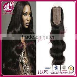2015 Hot Selling Very Smooth 7a Top Standard Virgin Brazilian Body Wave Lace Closures thumbnail-1