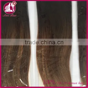 High Quality Indian Colored Two Tone Hair Weave 7A Luster Easy Hairstyles For Straight Hair Cheap Price thumbnail-2