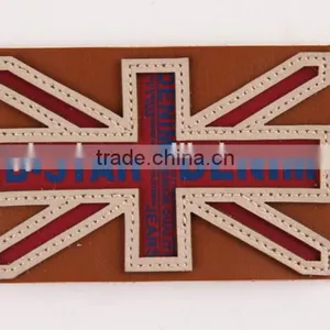 Custom Embossed Jeans pu Imitation Leather Labels thumbnail-2