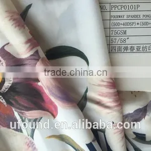 FOURWAY SPANDEX PONGEE PRINT FABRIC thumbnail-1