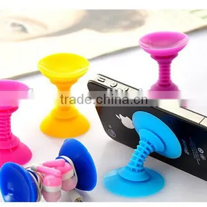 Silicone Double-sided Phone Suction Holder Sucker Stand / Silicone Cell Phone Stand / Suction Cup Mobile Phone Stand thumbnail-1