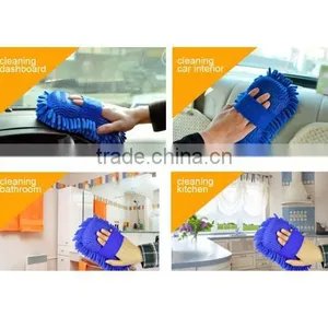 Hot New Microfiber Chenille Anthozoan Car Cleaning Sponge Towel Cloth Car Wash Gloves Car Washer Supplies thumbnail-5