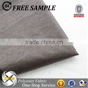 Polyester Bronzed Faux Suede Leather Fabric for Upholstery thumbnail-2