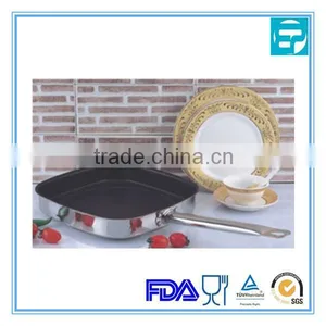 High Quality Metal Steel Beefsteak Pan With Non-stick Painting thumbnail-1