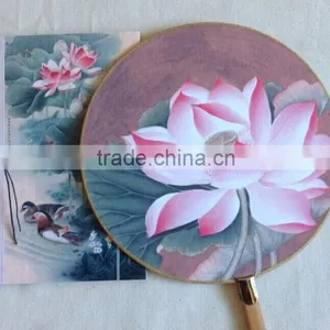 Chinese Style Dancer Plum Flower Silk Folding Hand Fan for Event Party Supplies thumbnail-2