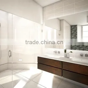 Modular European Style Wood Rotating Bathroom Mirror Cabinet thumbnail-1