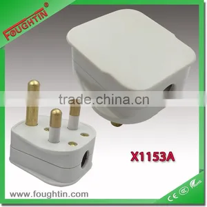 Fashion Design 15A Bar Cordgrip Plug With Fuse thumbnail-1