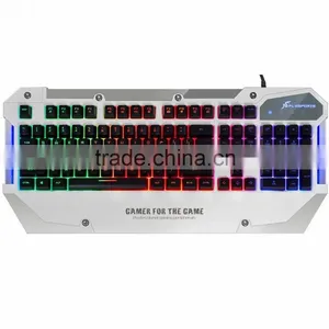 FL-ESPORTS USB Wired Rainbow Backlight Gaming Keyboard thumbnail-1