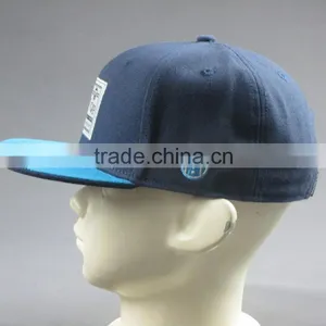 Custom High Quality 6- Panel Snapback Hat With Woven Badge thumbnail-3