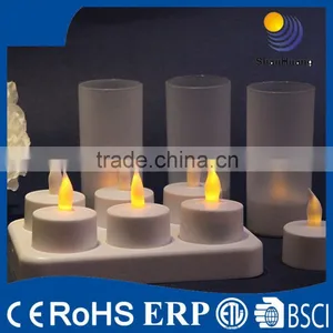2015 New Arrival and Wholesale White Rechargeable Tealight Candle From China thumbnail-3