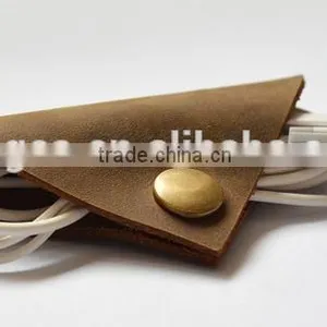 Supply Wholesale New Designs Leather Earphone Pouch ( W6796) thumbnail-2