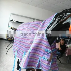 Fashionable Fleece Horse Rug With Collar/Horse Show Rug Blanket thumbnail-5