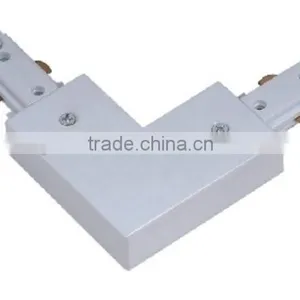 LED Track Light Rail Connectors for Wires,Right Angle, Horizontal Connector thumbnail-1