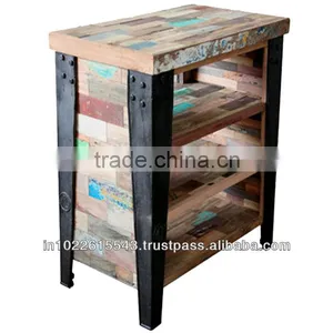 Reclaimed Wood Furniture Casting Wood Chest thumbnail-1
